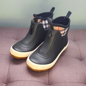 Burberry Kids Mini Flinton Check Wellies-like new